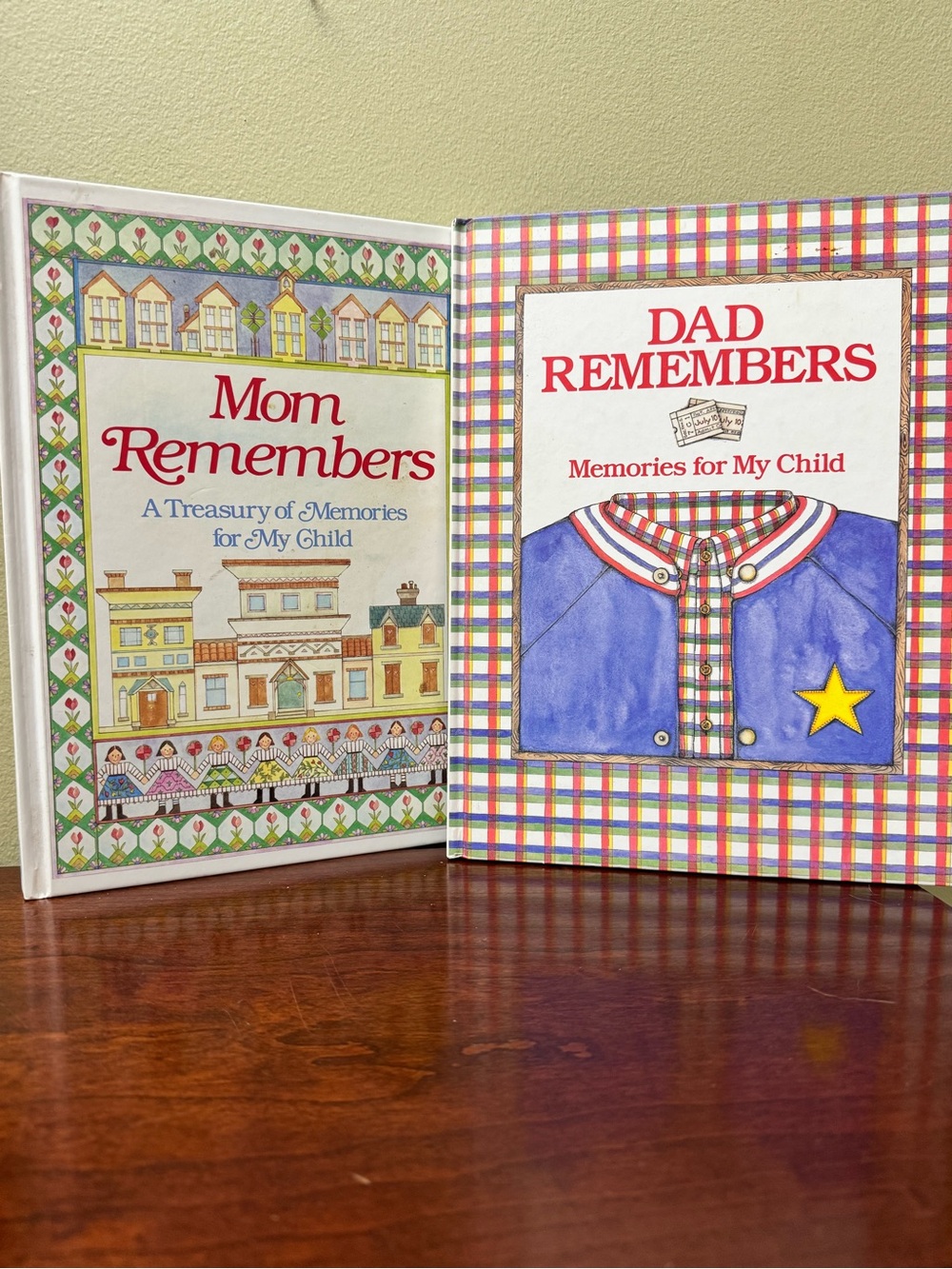 Vtg Parents Memory Keepsake Journal Memory Book Bundle Mom/Dad Remembers